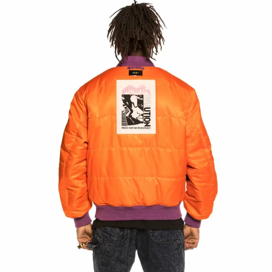 Grimey Reversible Bomber Jacket "Liveution" - Purple - Spring 2021 Collection