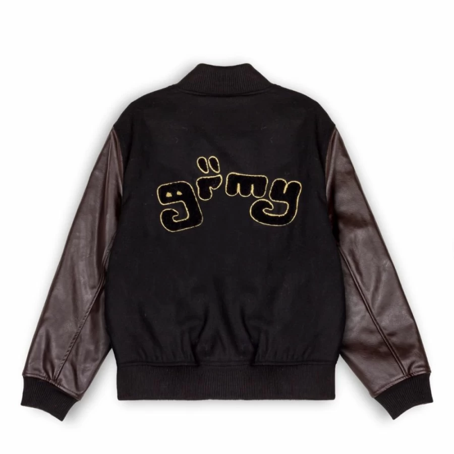 Grimey Baseball Jacket "Lust Mantra" - Men's Vintage Style Outerwear Coat for Fall Winter Fashion