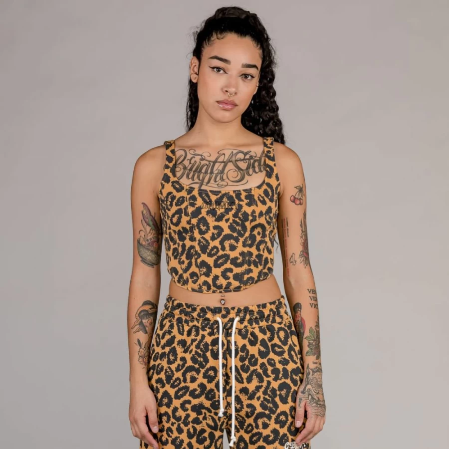 Grimey Westbound Leopard Print Girl Tank Top - Women's Casual Fall 2022 Fashion Top