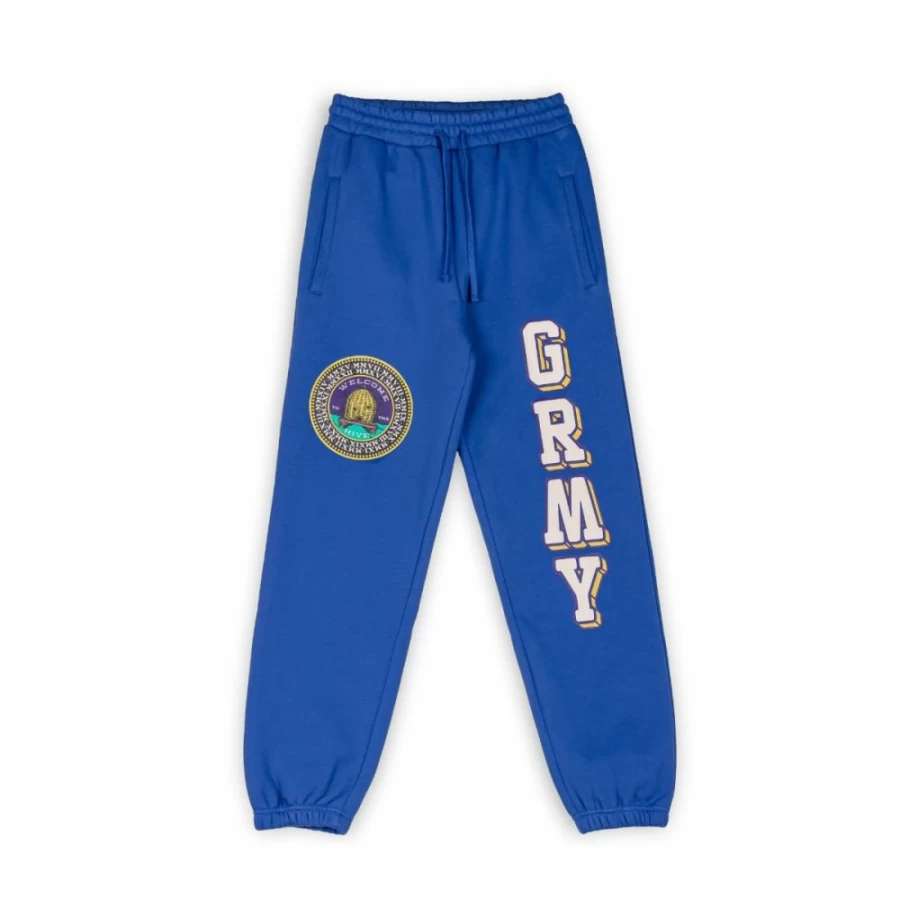 Grimey Hive Heavyweight Blue Denim Pants for Men - Fall 2022 Casual Wear