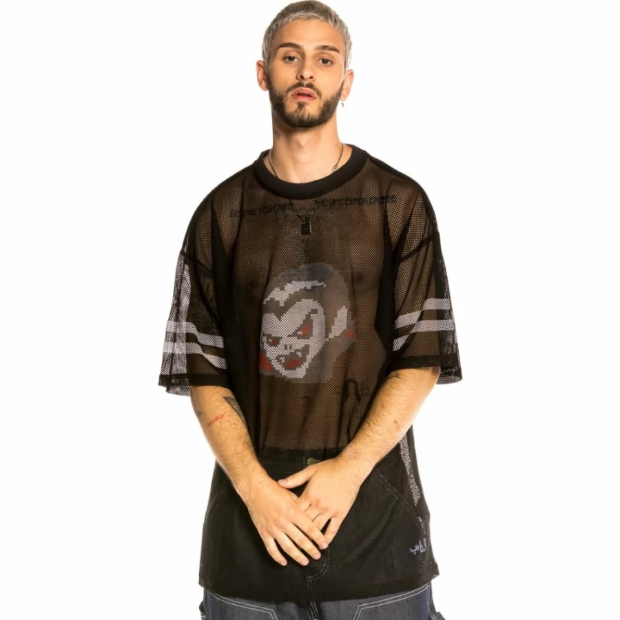 Grimey Arch Rival Polymesh T-Shirt FW20 - Black Streetwear Top