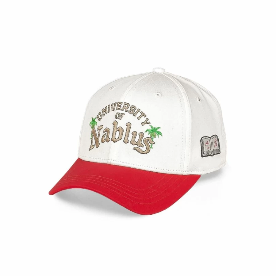 Grimey Snapback Cap - White Bicolor Curved Visor Hat - FW23 Streetwear