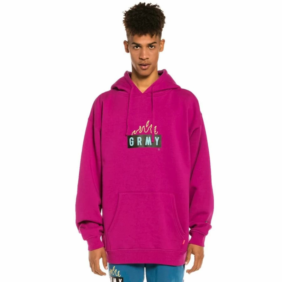 Grimey "Trespass" Fuchsia Hoodie - Streetwear Pullover for Men & Women - Summer 2022 Collection