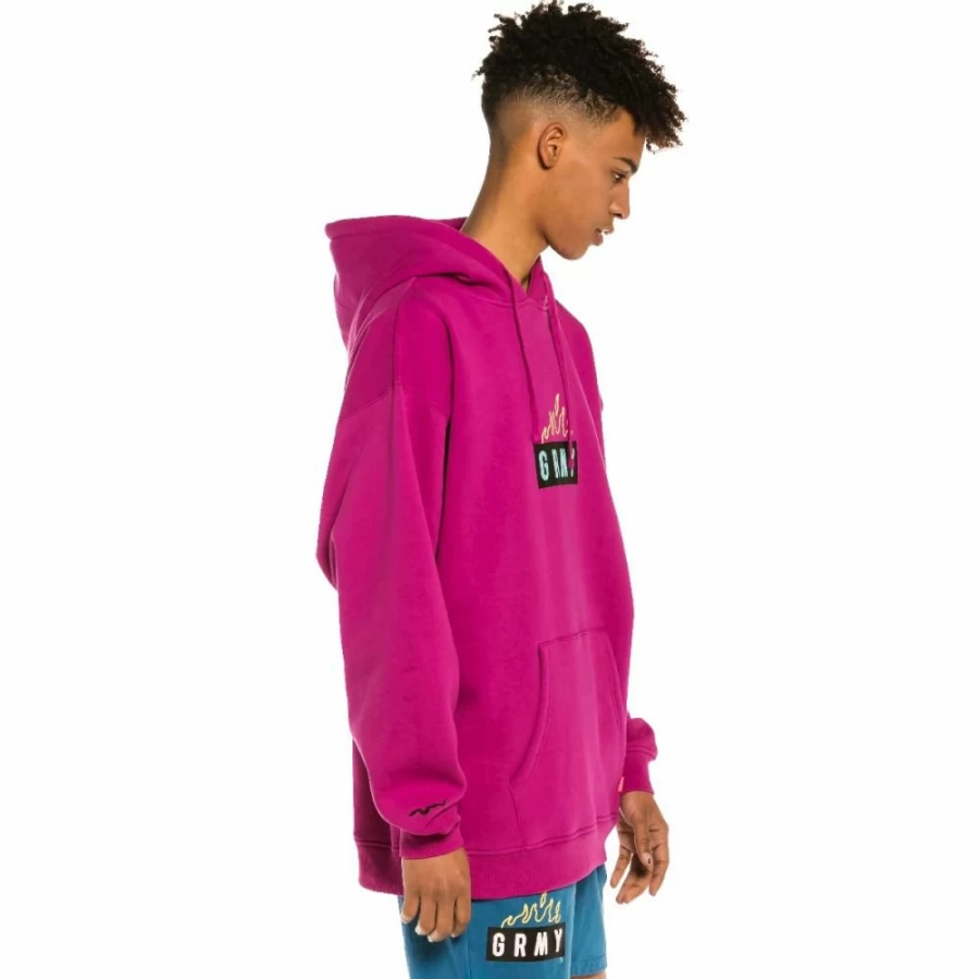 Grimey "Trespass" Fuchsia Hoodie - Streetwear Pullover for Men & Women - Summer 2022 Collection
