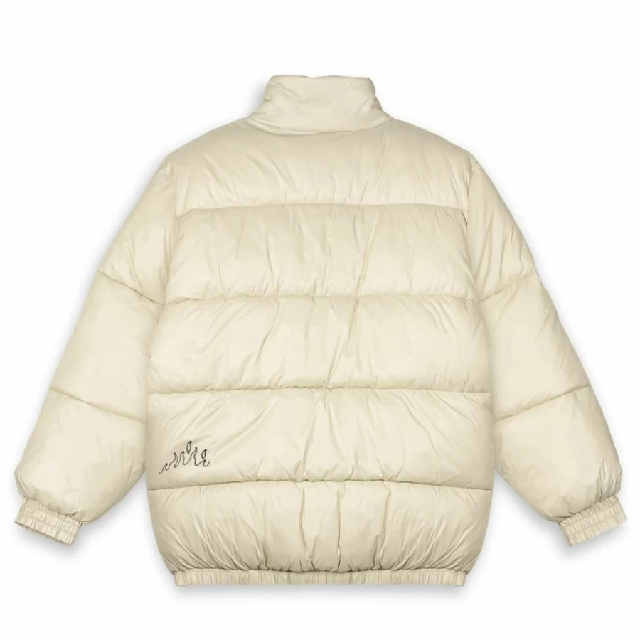 Grimey Back At You Puffer Jacket - Cream Winter Coat - FW23 Collection