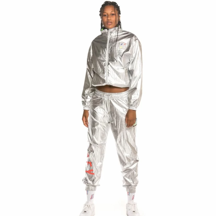 Grimey Silver Track Jacket & Pant Set - Planet Noire Girl FW19 Collection