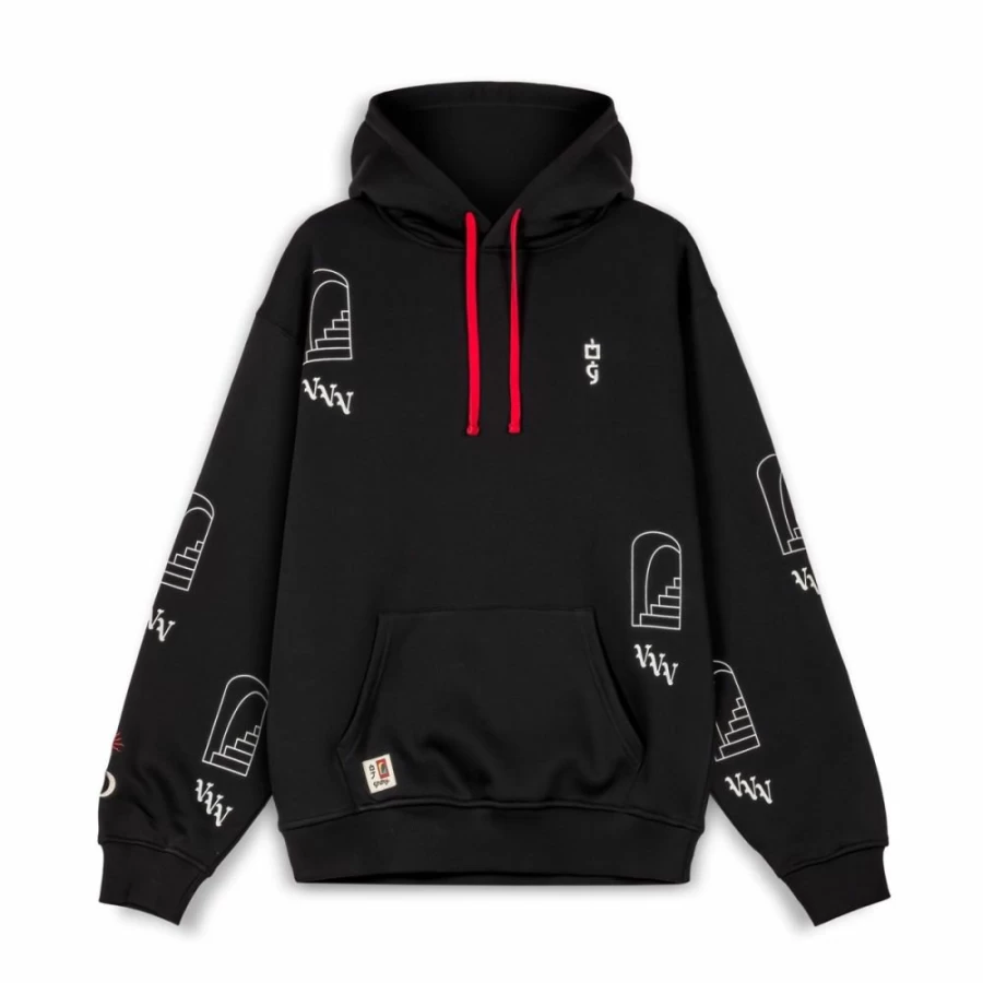 Grimey Vintage Hoodie - Black Sweatshirt | Grimey X Oj Collab | FW23 Collection