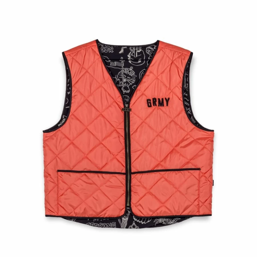 Grimey Tough Orange Chaleco Vest - Spring 2023 Collection