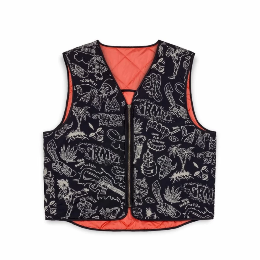 Grimey Tough Orange Chaleco Vest - Spring 2023 Collection