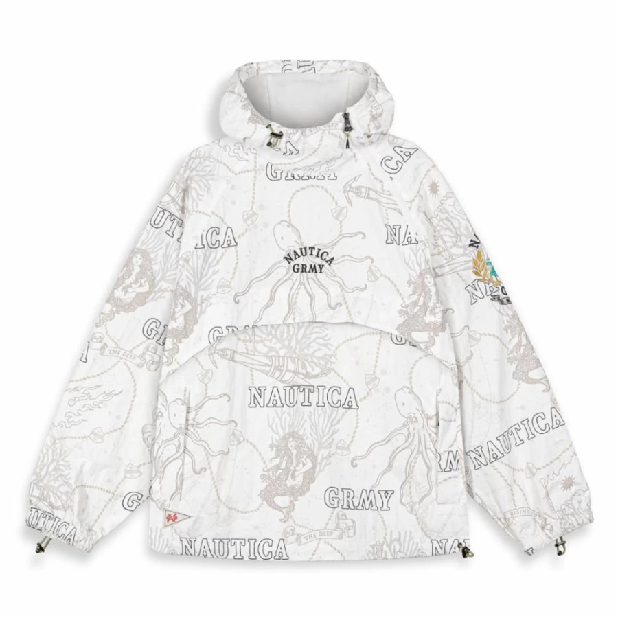 Grimey Mighty Harmonist Nautica Jacket - White - Spring Summer 2024 Collection