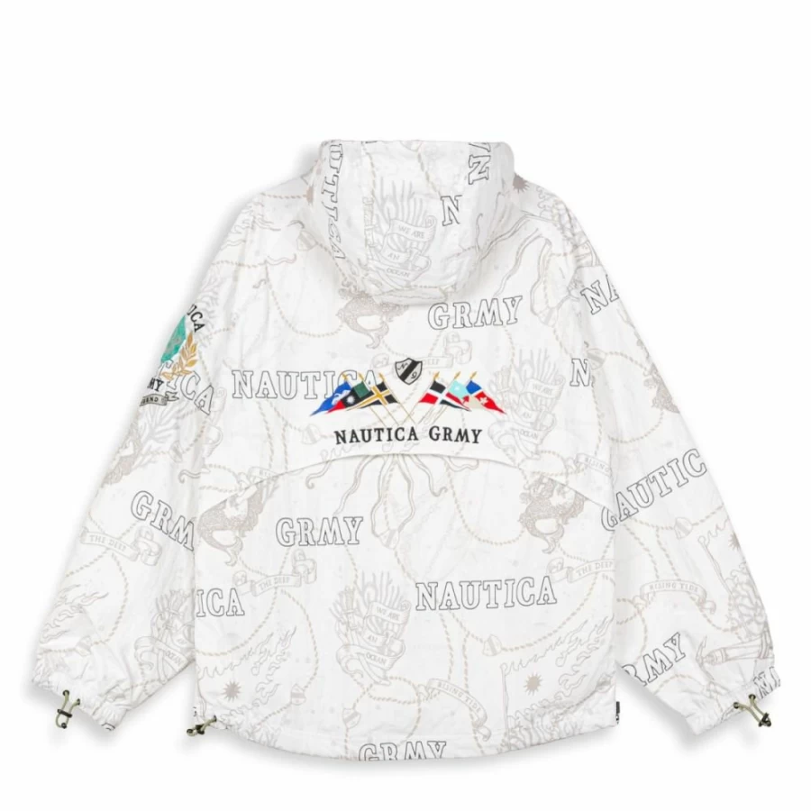 Grimey Mighty Harmonist Nautica Jacket - White - Spring Summer 2024 Collection