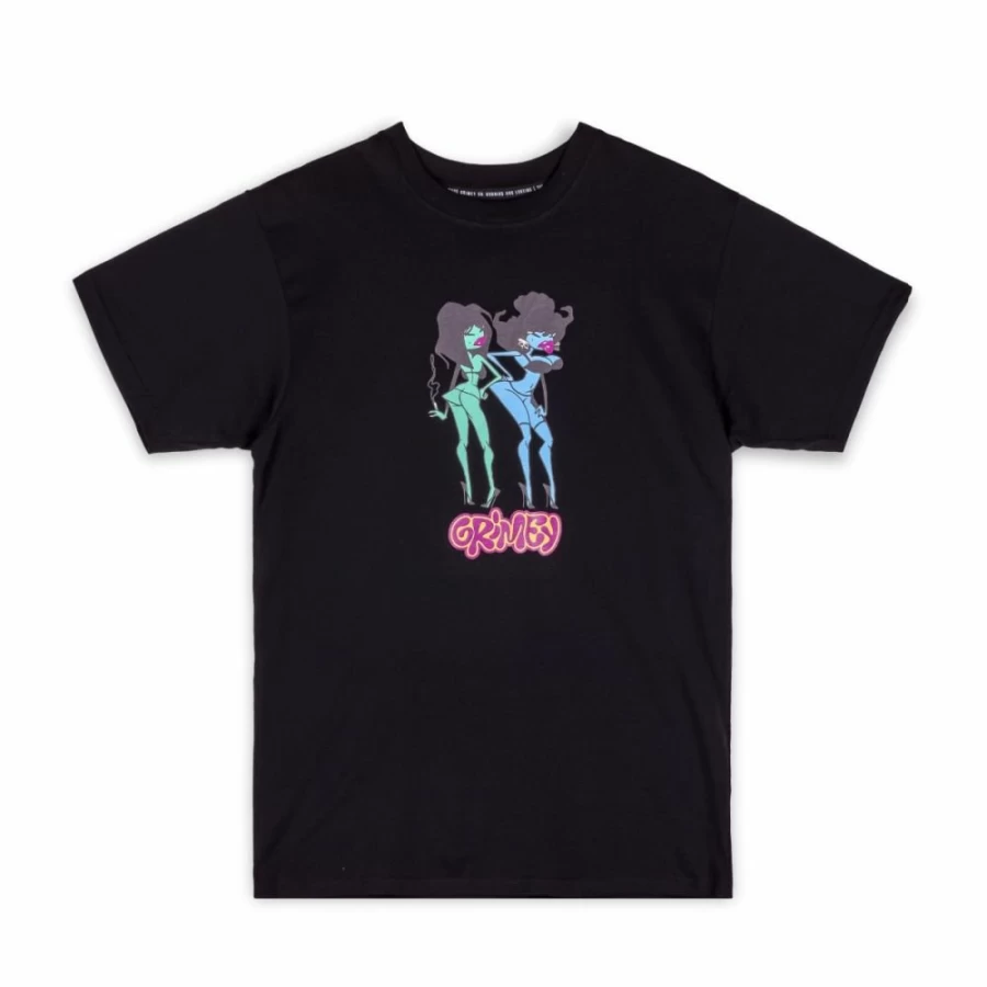 Grimey The Troubleshooter Black T-Shirt - Winter 2022 Collection - Men's Graphic Tee