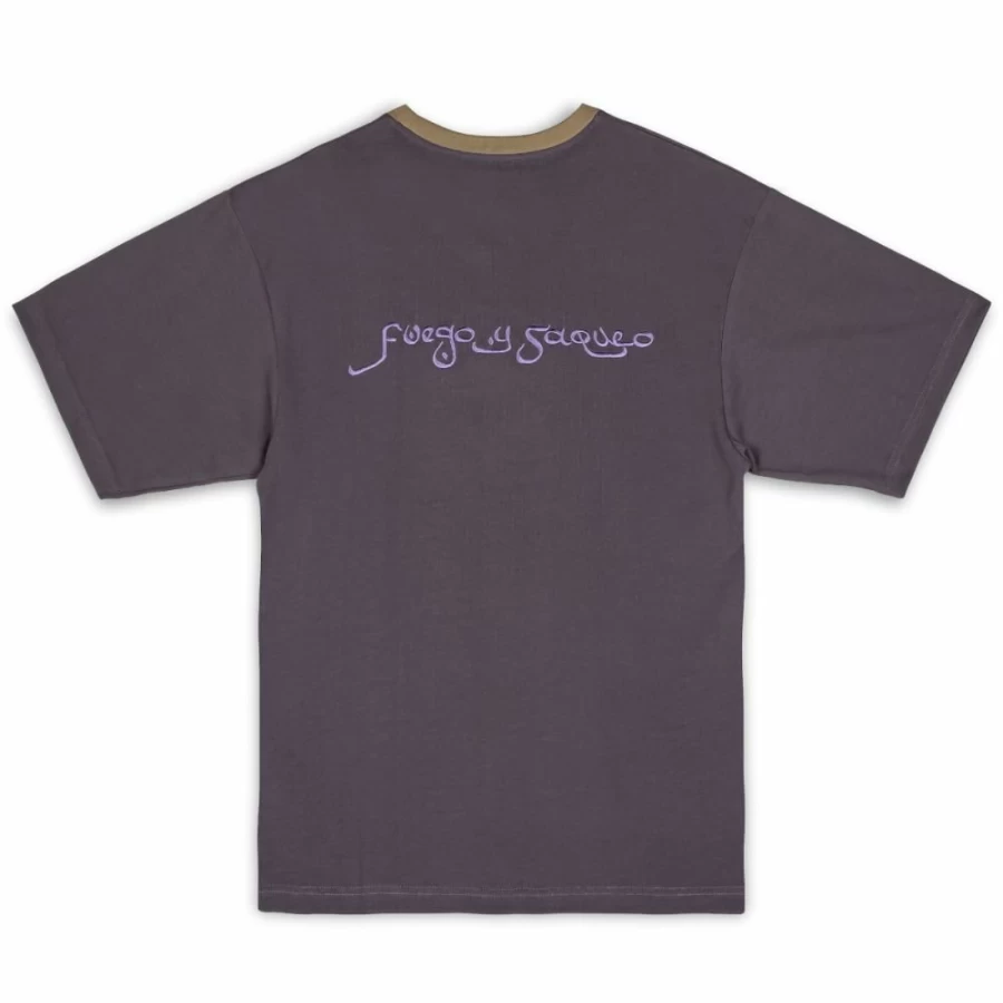 Grimey "Lost Boys" Tie-Dye Heavyweight T-Shirt - Anthracite Color - Winter 2022 Collection