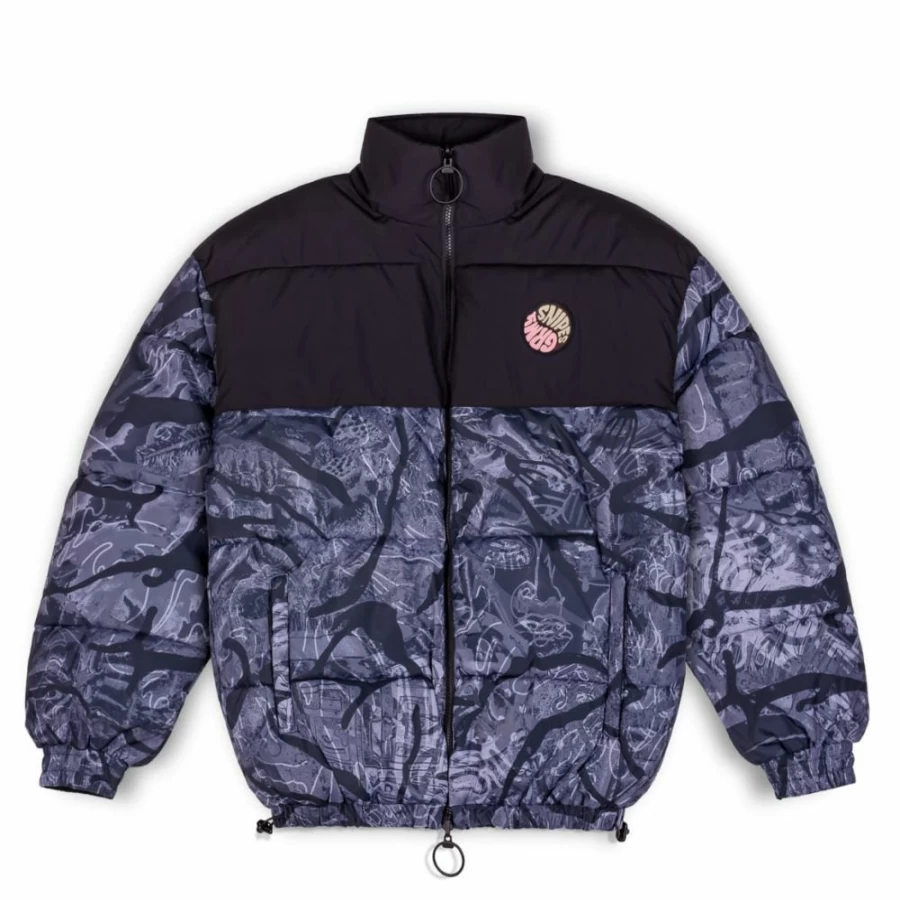 Grimey Snipes X True Roots Puffy Jacket - Black - Fall 2022 Coat