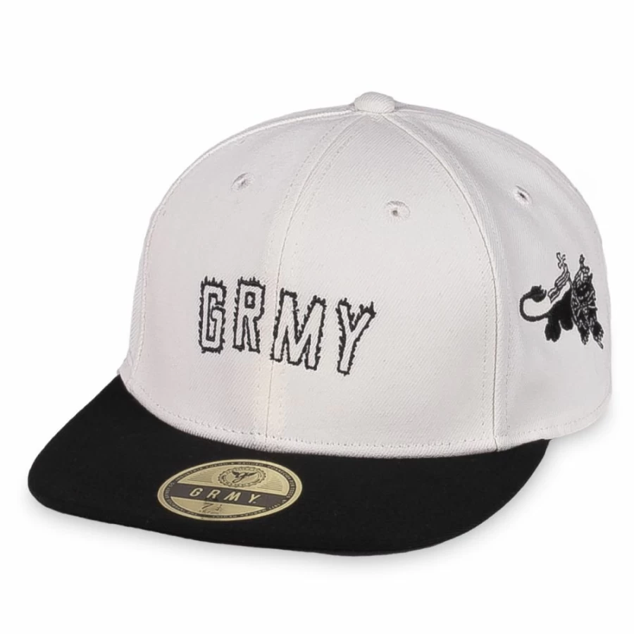 Grimey The Toughest Fitted Cap - Cream - Spring 2023 Collection - Adjustable Baseball Hat for Men