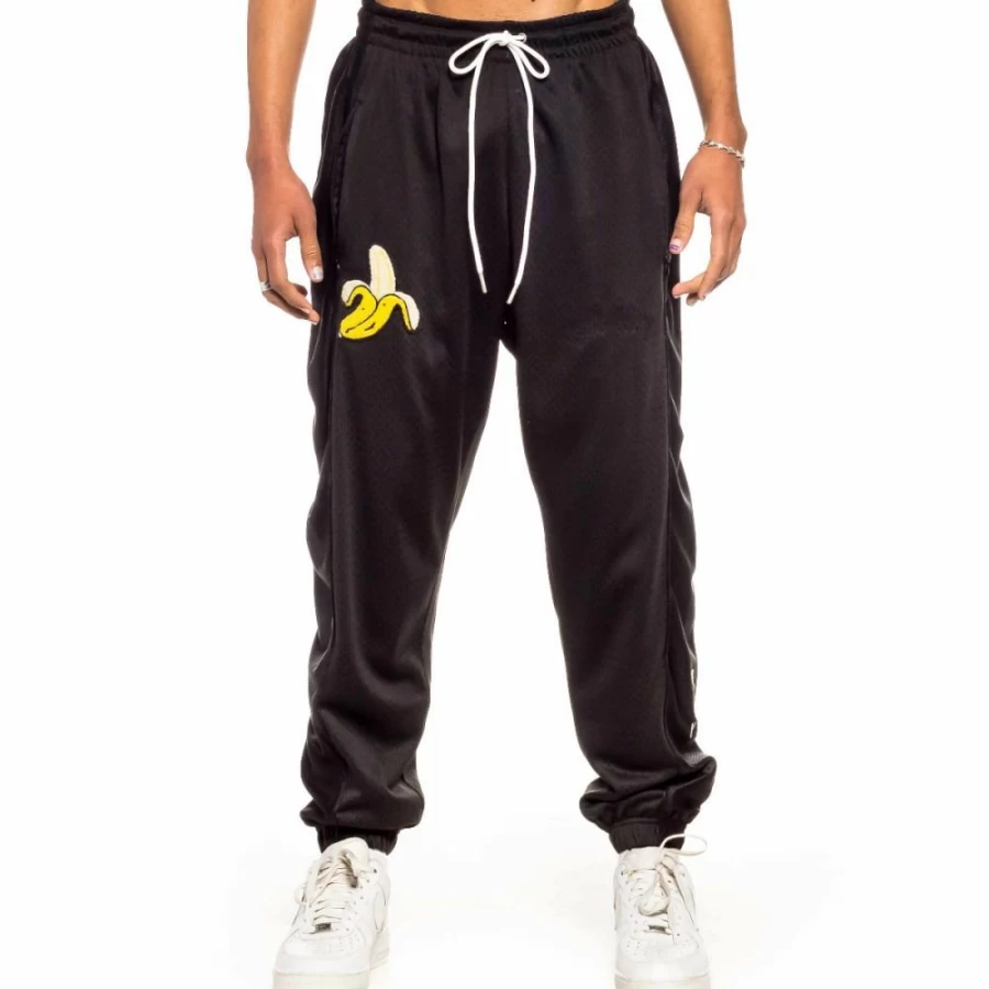 Grimey Black Mesh Jungle Punch Pants - Spring 2022 Collection