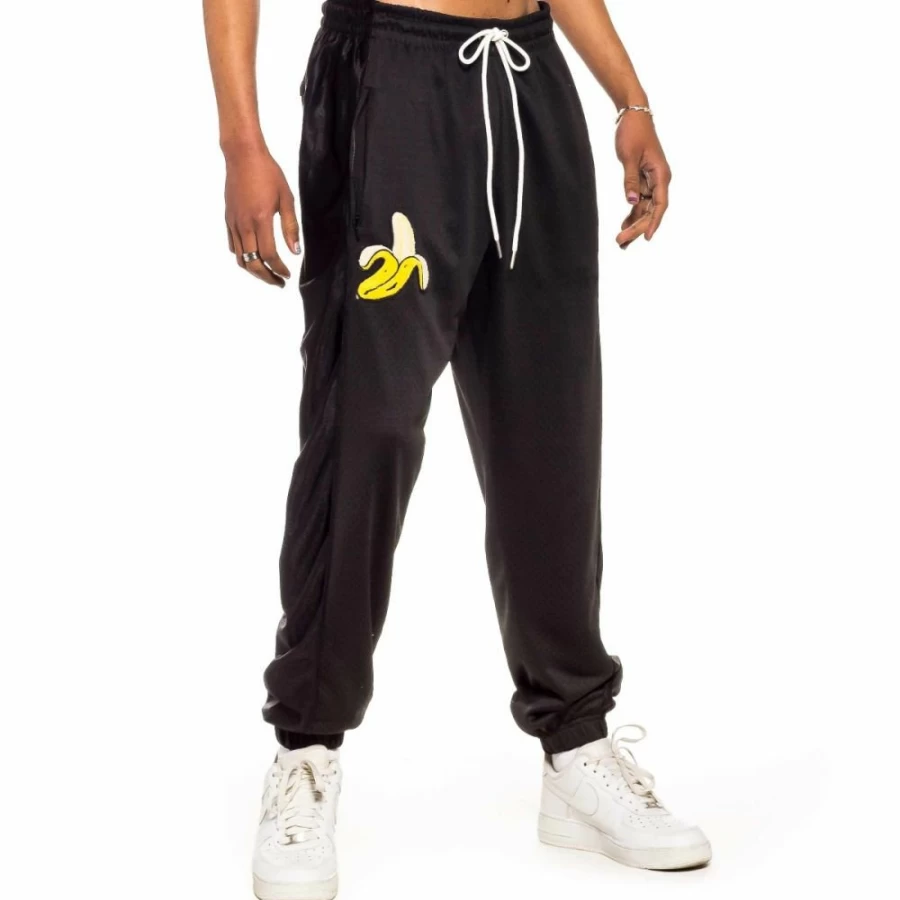 Grimey Black Mesh Jungle Punch Pants - Spring 2022 Collection