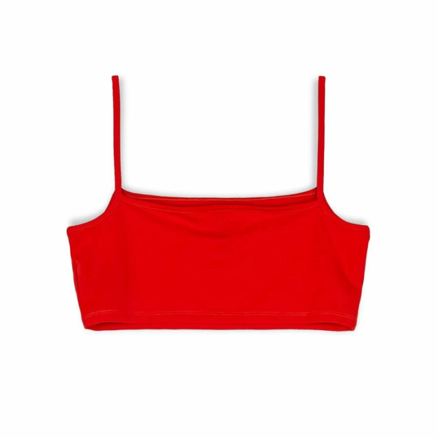 Grimey Women's Red Tough Graphic Top - Spring 2023 Fashion Trendy Tee