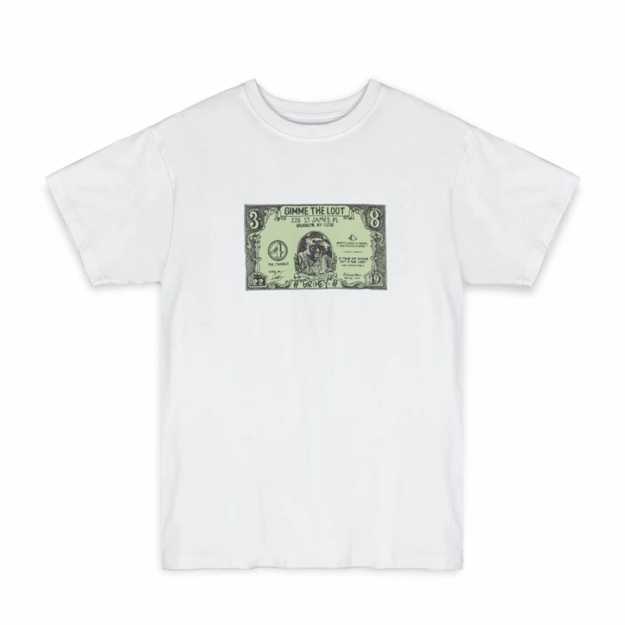 Grimey Dime Sack White T-Shirt - Spring 2023 Collection - Casual Cotton Tee by Grimey