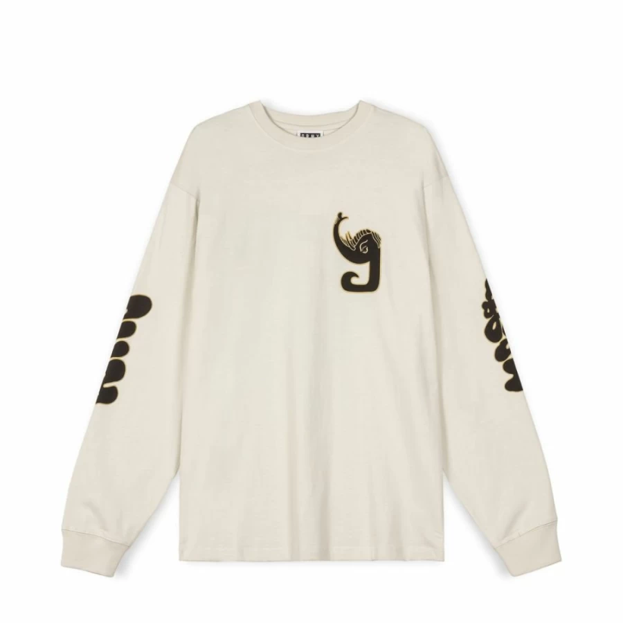 Grimey Tusker Temple Long Sleeve T-Shirt - White - FW23 Collection