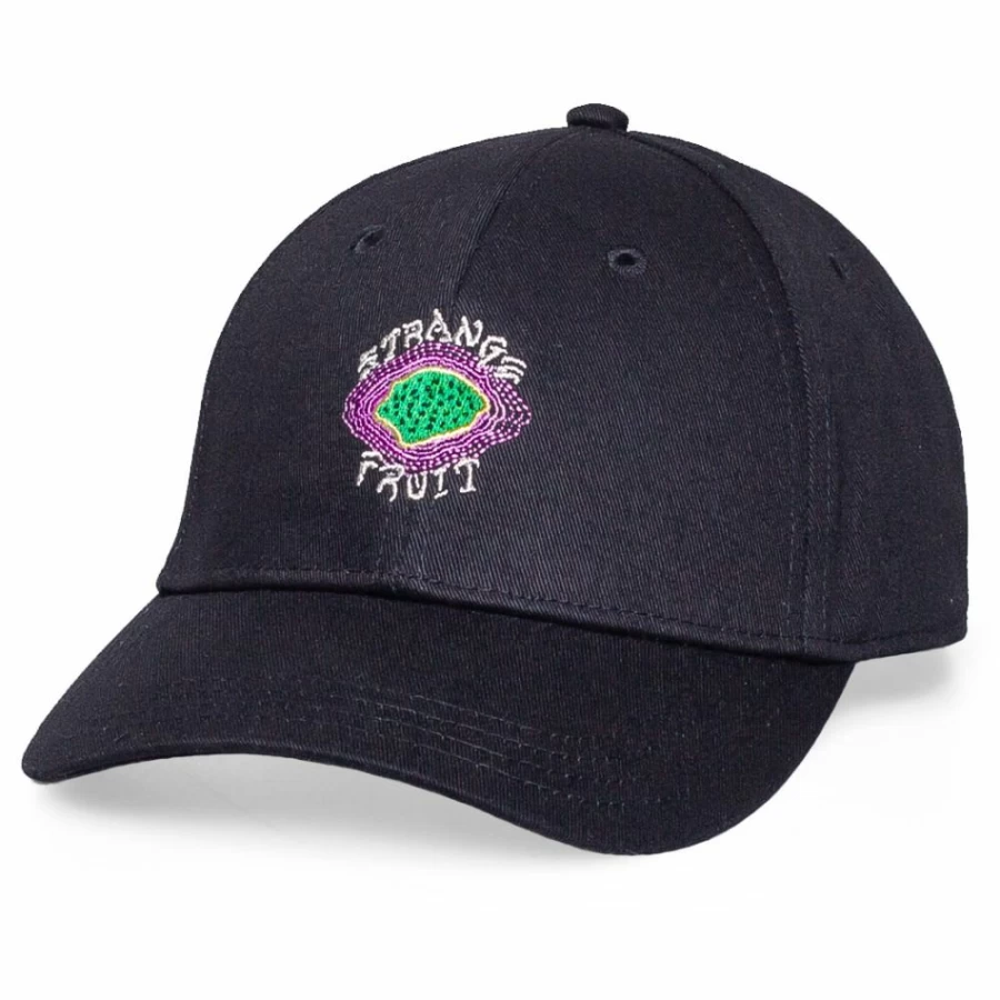 Grimey Strange Fruit Black Curved Visor Cap - Spring 2021 Collection Hip Hop Streetwear