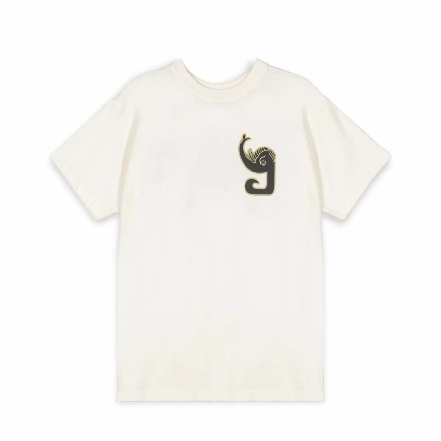 Grimey Tusker Temple Regular Fit White T-Shirt for Men | FW23 Collection | Casual Streetwear Top