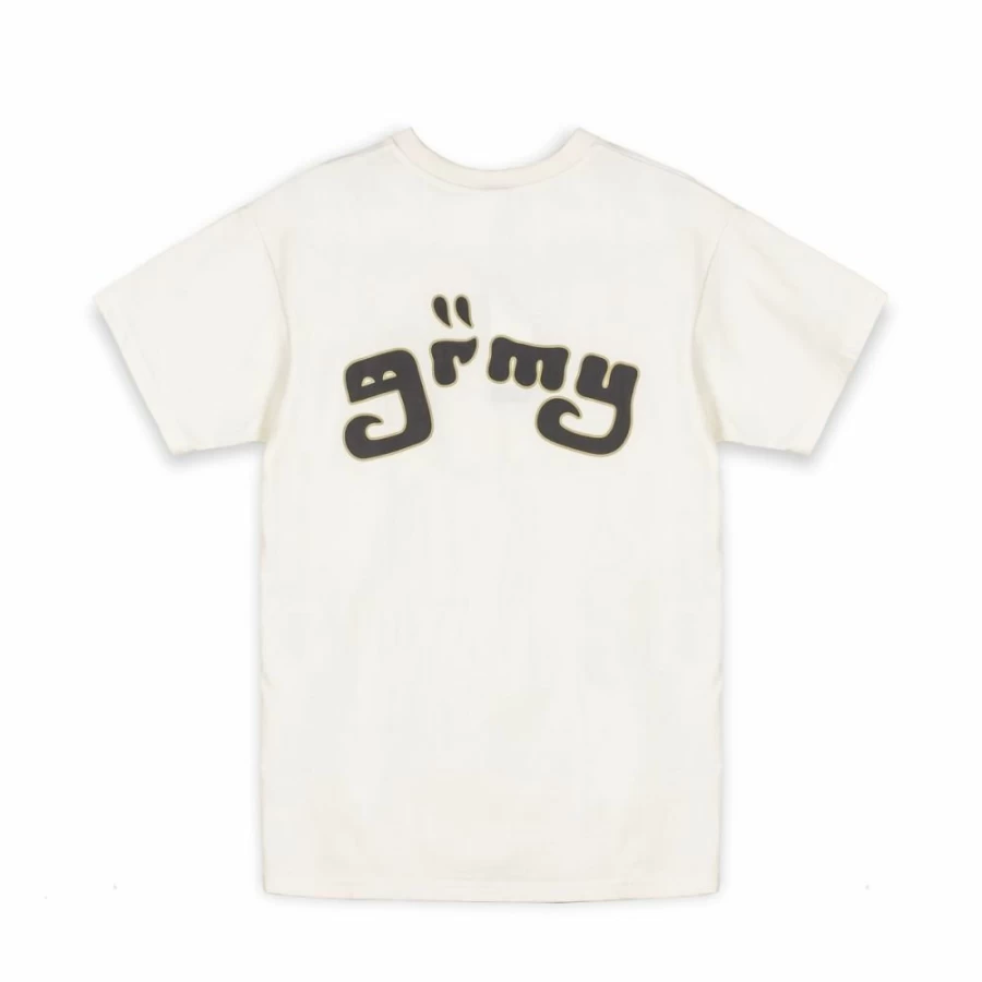 Grimey Tusker Temple Regular Fit White T-Shirt for Men | FW23 Collection | Casual Streetwear Top