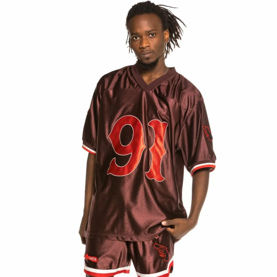 Grimey "The Loot" Brown Football T-Shirt - Spring 2021 Collection