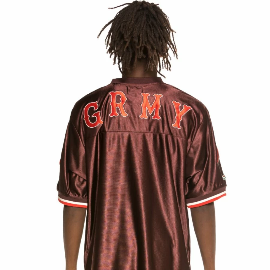 Grimey "The Loot" Brown Football T-Shirt - Spring 2021 Collection