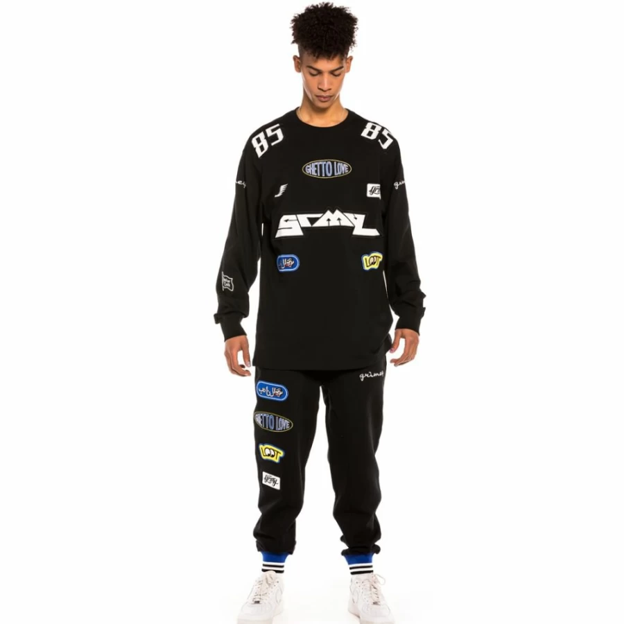 Grimey Arch Rival Long Sleeve T-Shirt - Black - Spring 2022 Collection