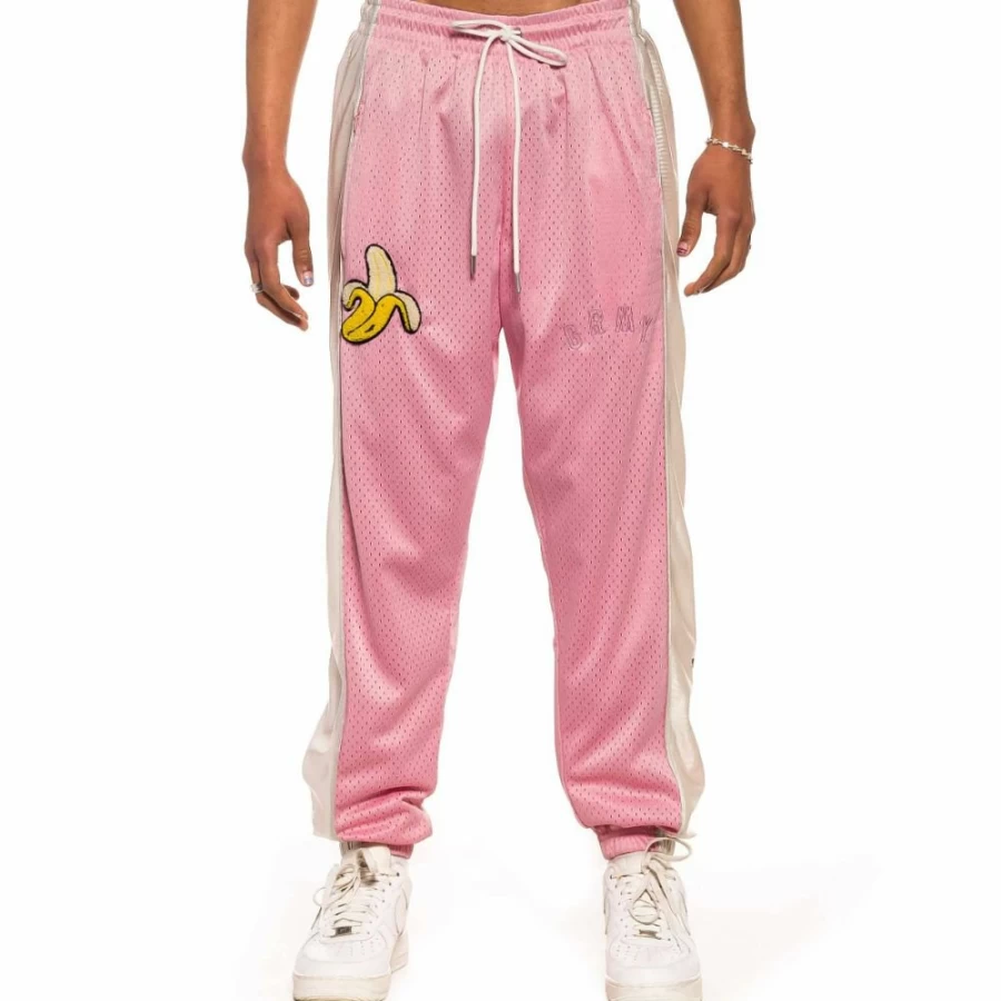 Grimey Jungle Punch Mesh Pantalon - Pink Casual Pants for Women, Spring 2022 Collection