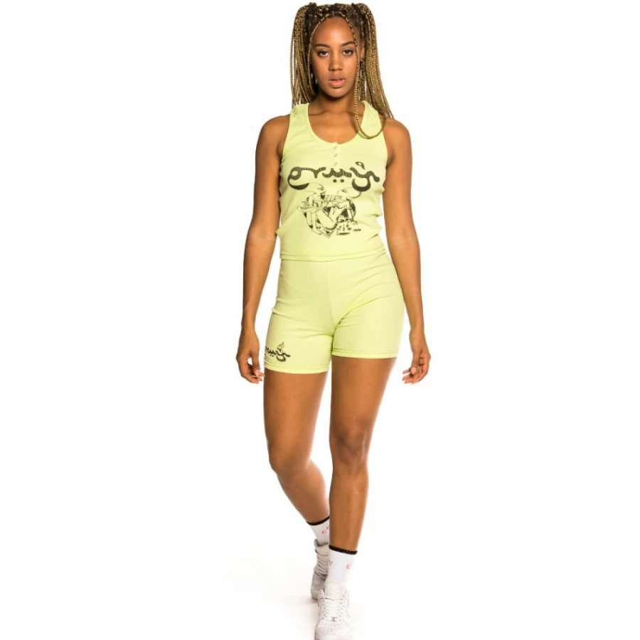 Grimey "Hope Unseen" Women's Green Cotton T-Shirt - Summer 2021 Collection