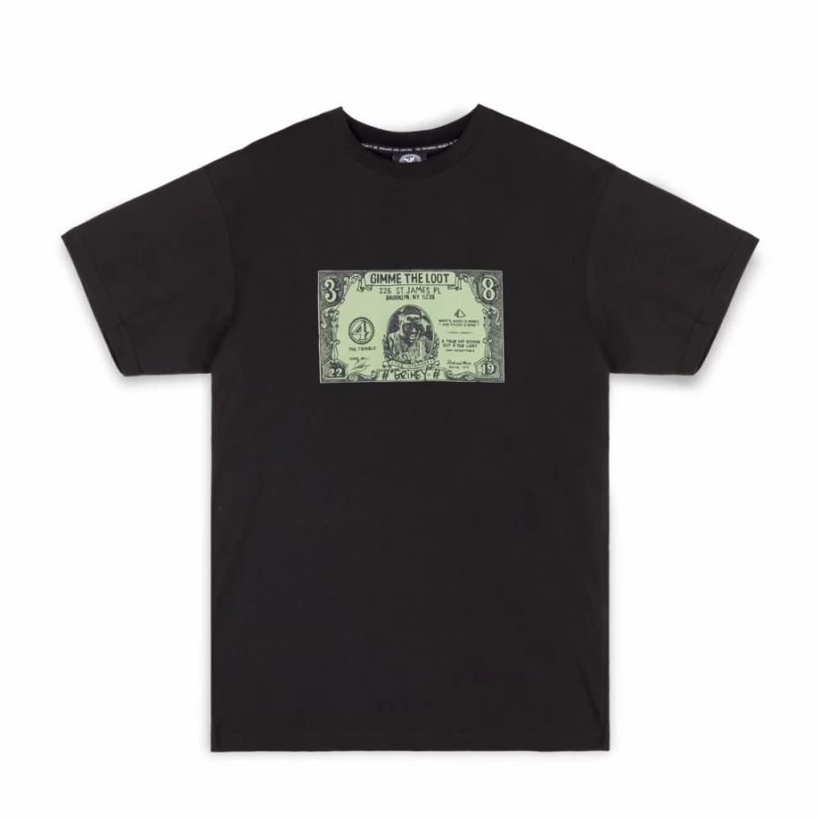Grimey Dime Sack Regular Black T-Shirt - Spring 2023 Collection