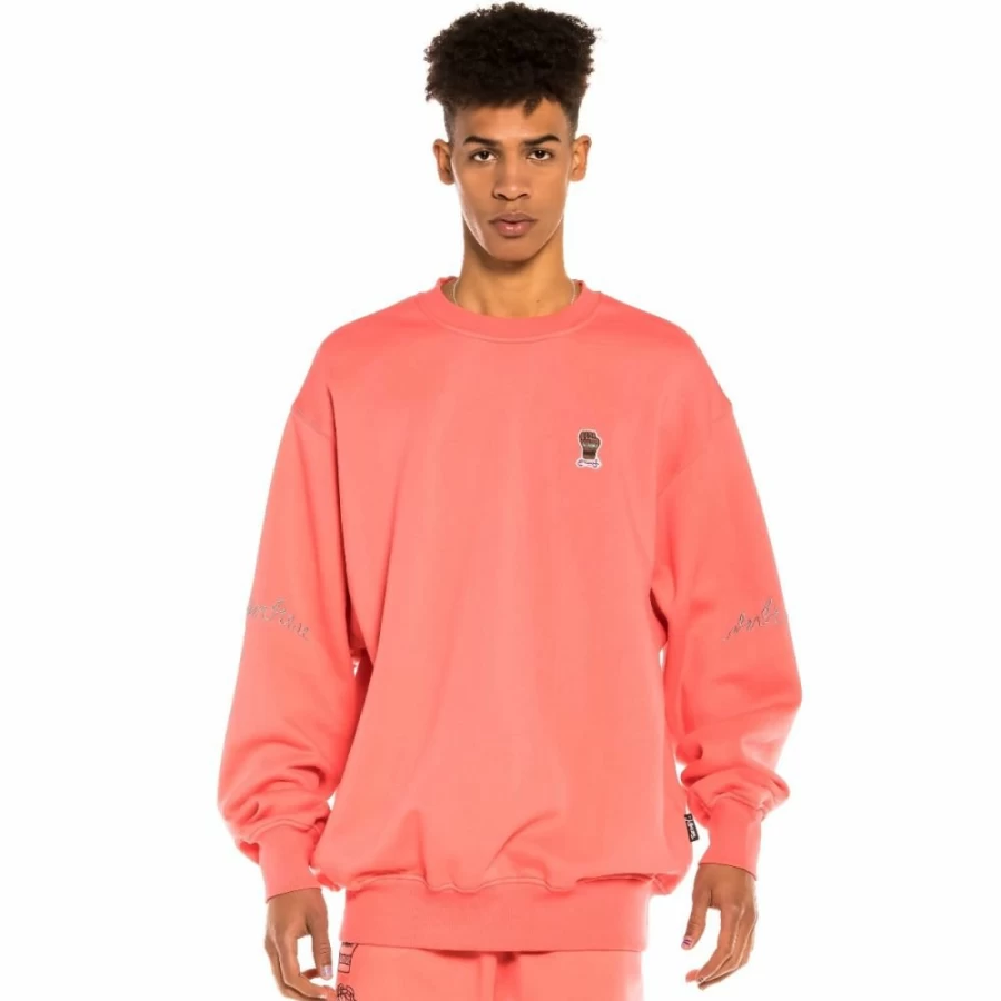 Grimey Day Dreamer Coral Short Sleeve Shirt and Crewneck Sweatshirt Set Spring 2022