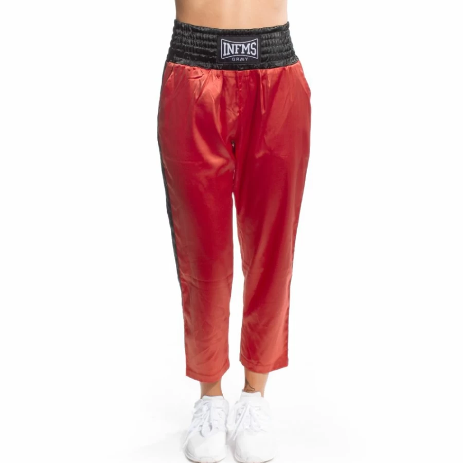 Grimey The Gatekeeper Girl Satin Panties FW17 Red Brick - Women's Fashion Lingerie