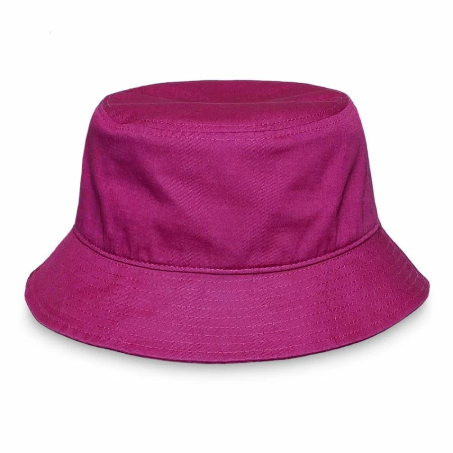 Grimey Hope Unseen Bucket Hat - Red Adjustable Cotton Summer Hat for Men & Women