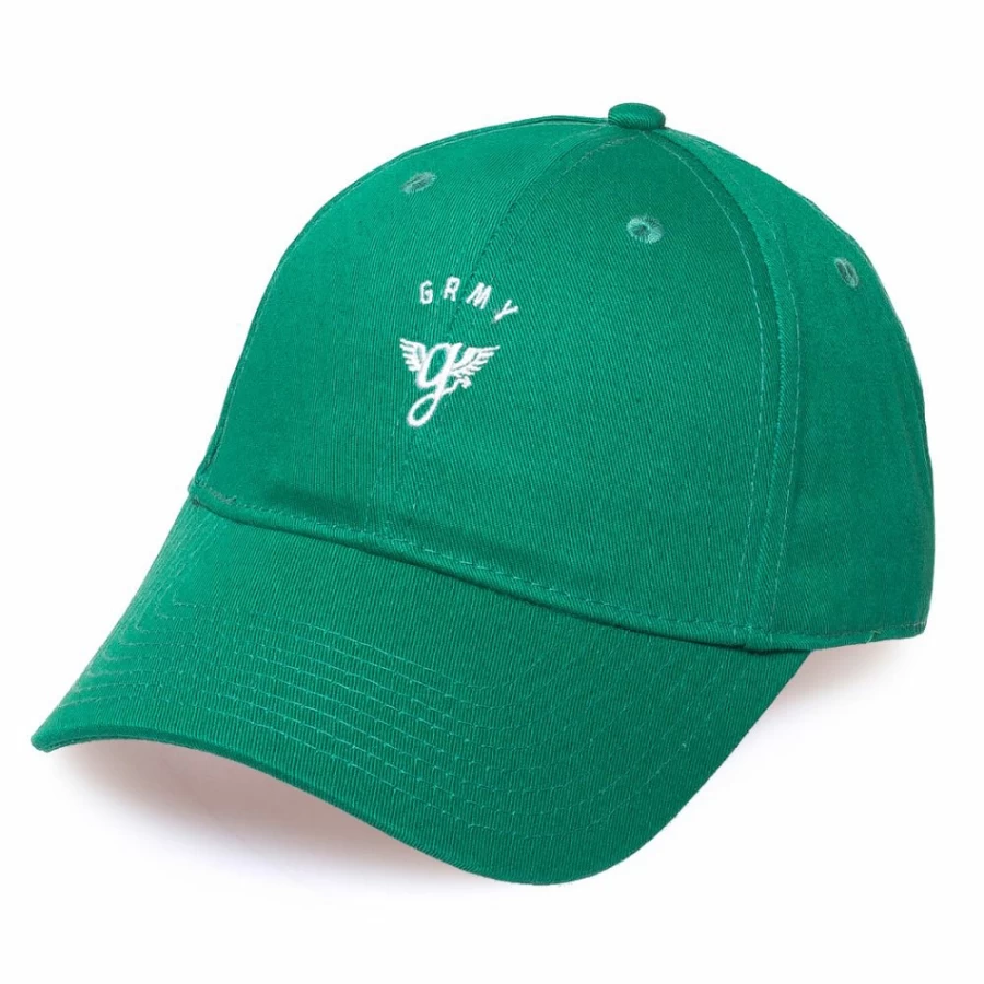 Grimey Heritage Cap FW18 - Green Baseball Hat for Men, Vintage Style Adjustable Dad Hat, Streetwear Fashion Accessory