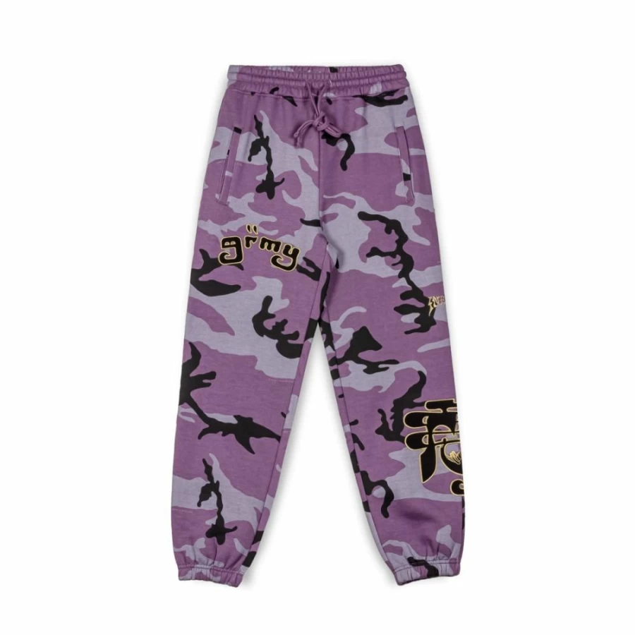 Grimey Tusker Temple All Over Print Purple Track Pants - FW23 Streetwear