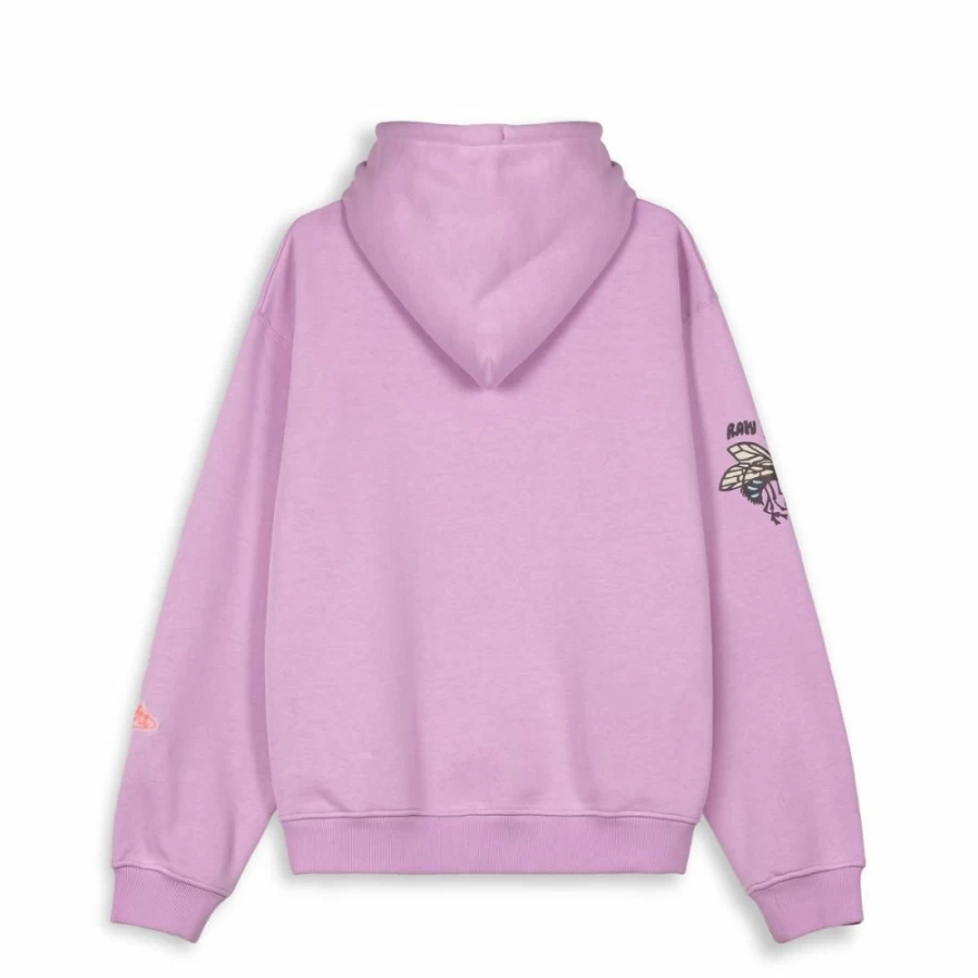 Grimey Vintage Bloodsucker Hoodie - Purple Streetwear, Unisex Pullover Sweatshirt, SS24 Fashion