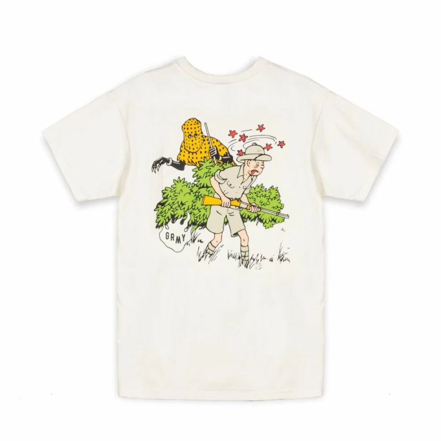 Grimey Les Colonies Regular Tee - White T-Shirt for Men | Fall Winter 2023 Collection