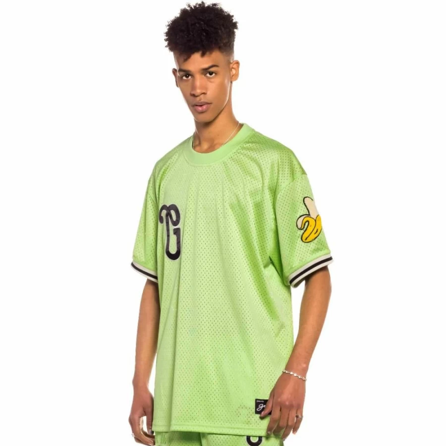Grimey Jungle Punch Green Short Sleeve Mesh Tee - Spring 2022 Collection