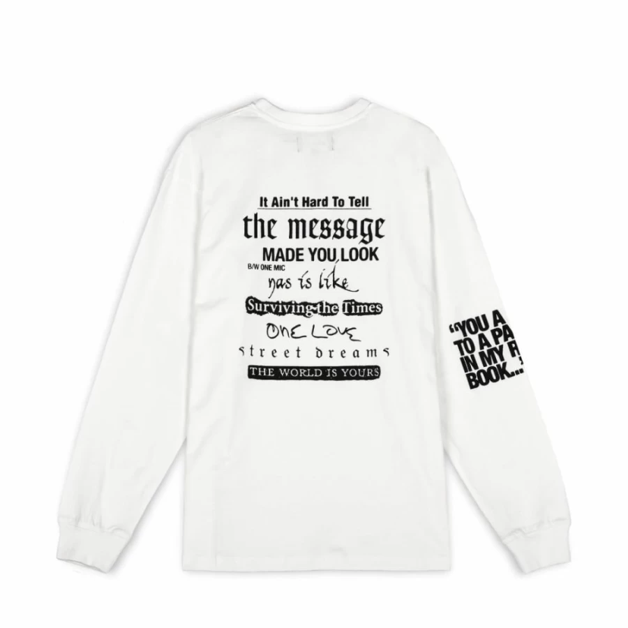Grimey "Iam" Long Sleeve T-Shirt - White - Fall 2022 Collection