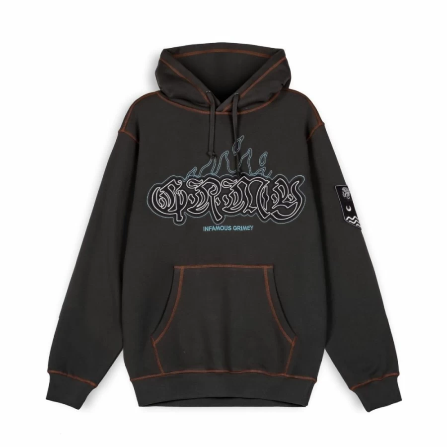 Grimey Fire Route Hoodie - Black Sweatshirt for Men & Women | Spring 2023 Collection