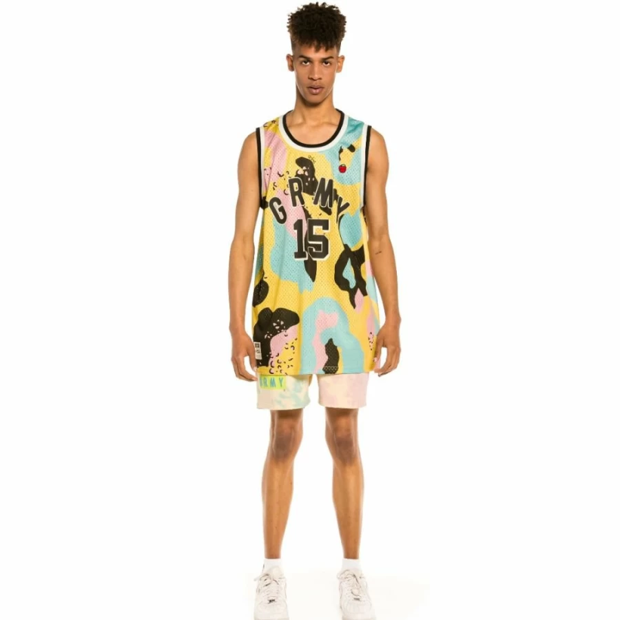 Grimey Mesh Sleeveless Shirt "Trespass" All Over Print Camo - Summer 2022 Fashion