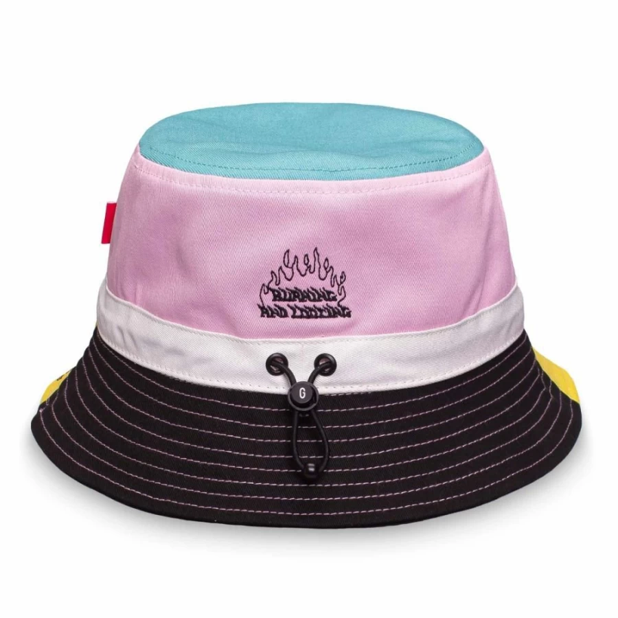 Grimey White Trespass Multicolor Bucket Hat - Summer 2022 Collection