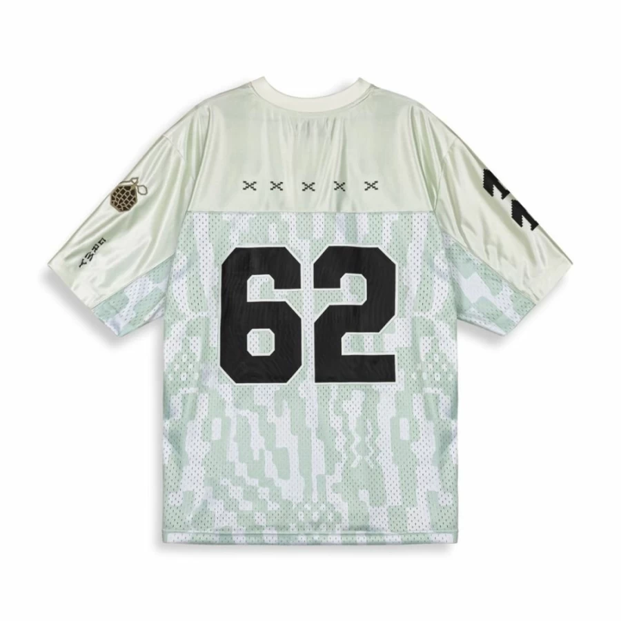 Grimey Lucky Dragon Football Mesh Jersey - White - SS24