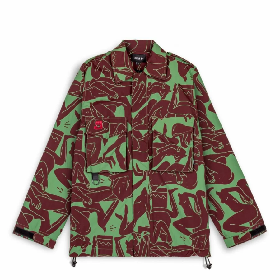 Grimey Track Jacket "Lust Mantra" - Green Fall 2022 Men's Streetwear