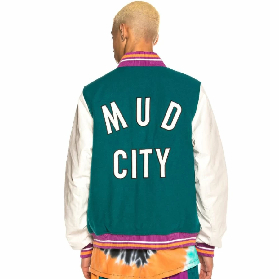 Grimey Baseball Jacket SS20 Green - Stylish Vintage-Inspired Outerwear for Men