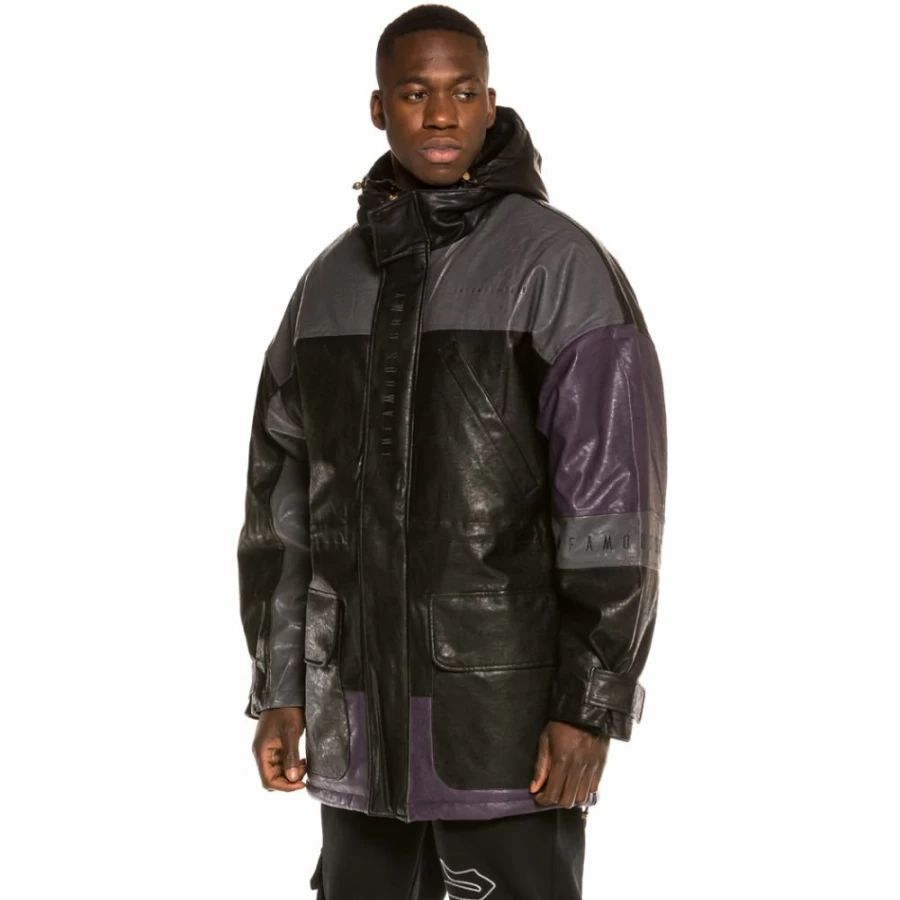 Grimey Marauder FW20 Black Parka Jacket for Men - Waterproof Winter Coat with Hood