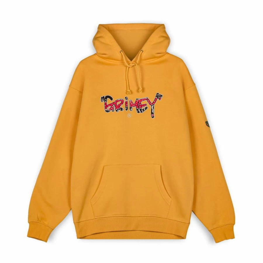 Grimey Orange Hoodie - Tough Grimey Sudadera con Capucha for Men - Spring 2023 Collection
